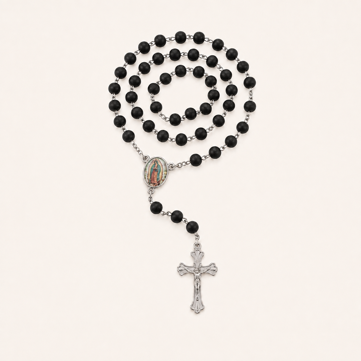 Chapelet chrétien Notre-Dame de Guadalupe avec crucifix