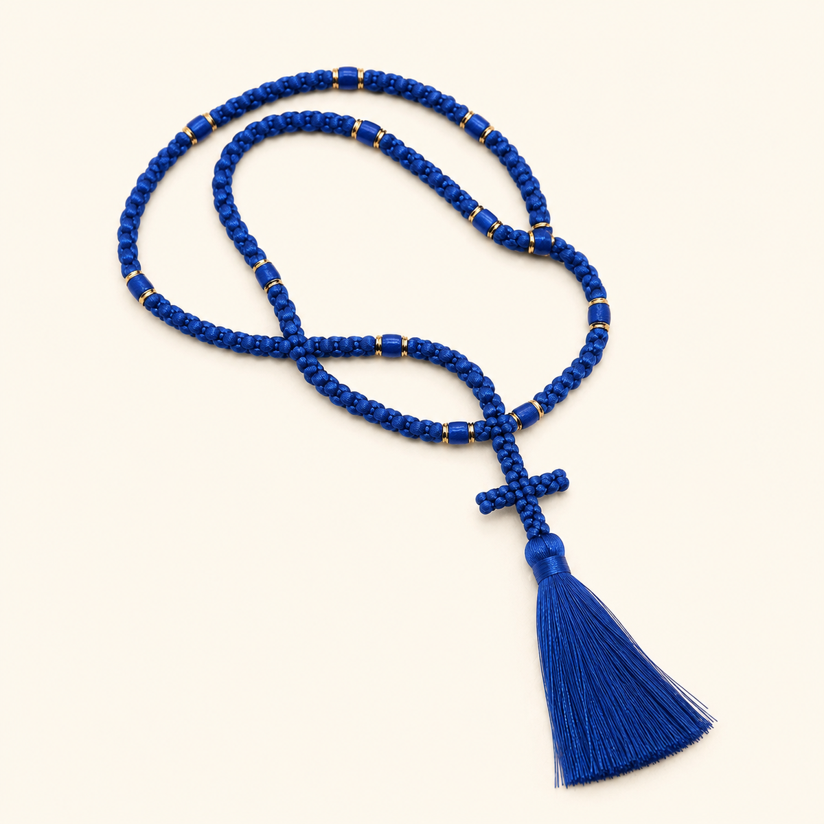 Chapelet Orthodoxe Bleu à 100 noeuds - Chotki