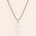 Collier Croix Chrétienne Argent - Pendentif Croix Lisse