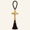 Crucifix chrétien doré de protection - Croix chrétienne