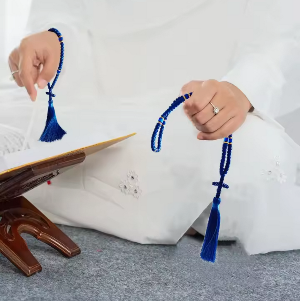 Chapelet Orthodoxe Bleu à 100 noeuds - Chotki